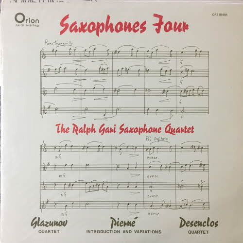 Saxophones Four/The Ralph Gari Saxophone Quartet(미개봉, still sealed)