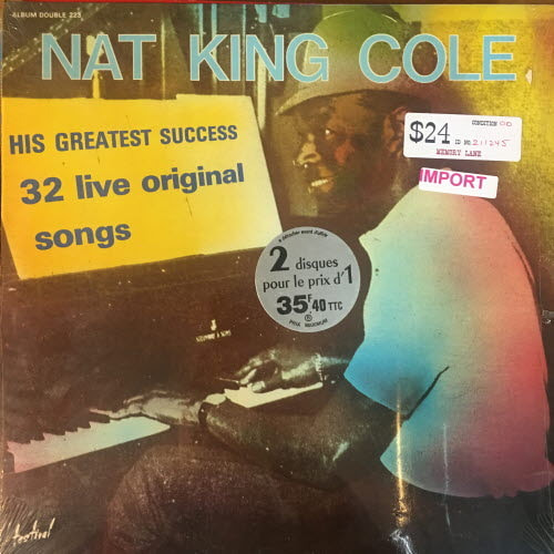 Nat King Cole/His greatest success 32 live original songs(미개봉, 2lp)