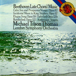 CD&gt;Beethoven late Choral music/Michael Tilson Thomas