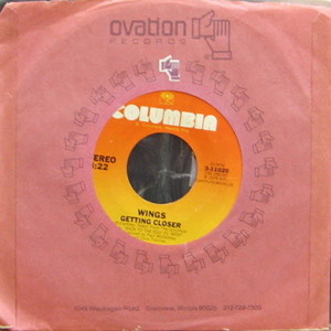 Wings/Getting Closer (7 inch) 