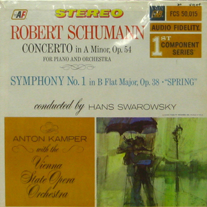 Robert Schumann/Concerto in A Minor, Op. 54, Piano&amp;Orch. -Symphony No.1 &quot;Spring&quot;